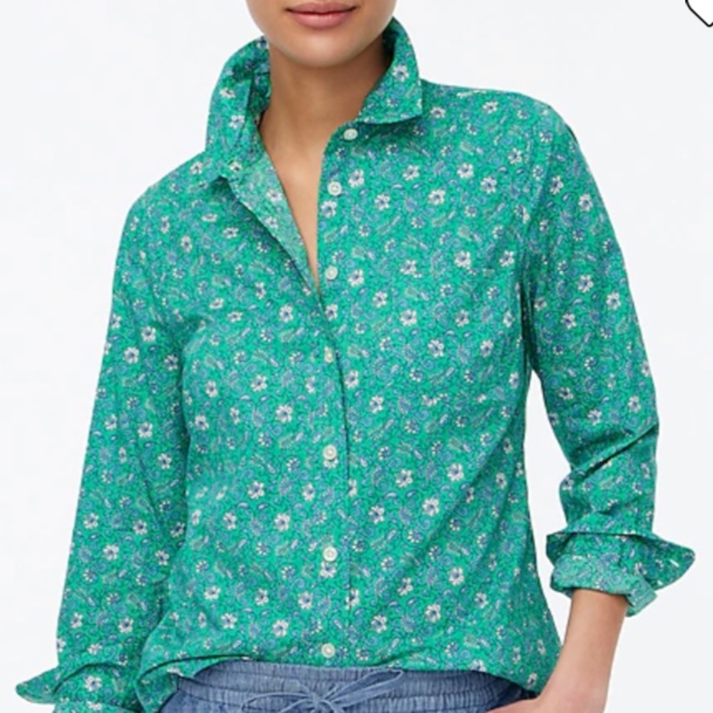 JCrew lightweight cotton button-up